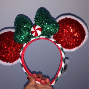 Disney Minnie Christmas Peppermint Ears